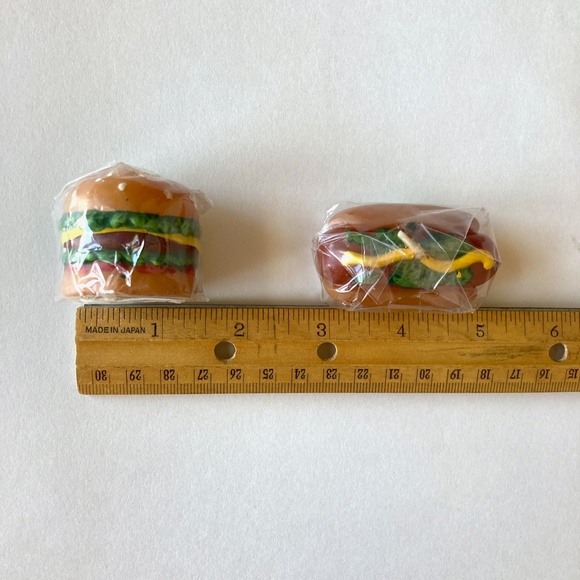 Hamburger Hotdog Floating Candles BBQ Party Outdoor Barbecue Decor Set of 6 NIP - Picture 12 of 13